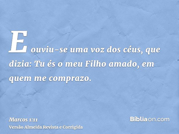 Marcos 1:11 - Bíblia