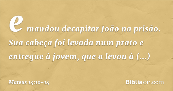 Mateus 10:14 - Bíblia