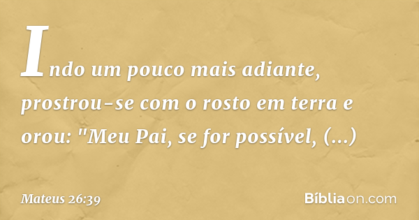 Artigo: Afasta de nós esse cálice