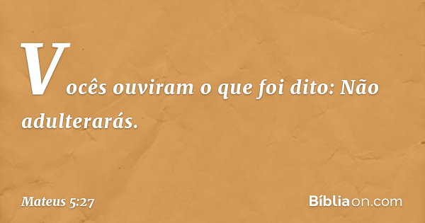 mateus 5 27