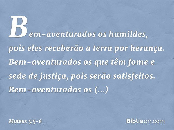 Mateus 5 5 8 Biblia