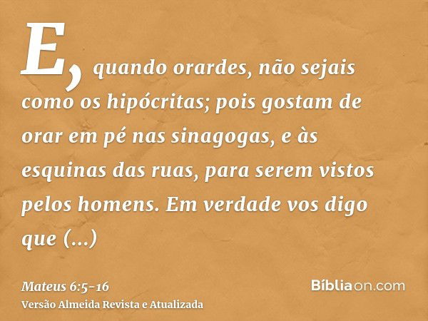 Biblia Sagrada Mateus 6 - Portal Barrancas