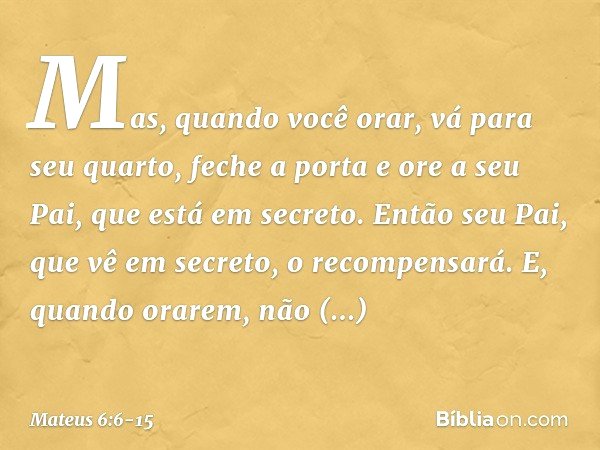 Biblia Sagrada Mateus 6 - Portal Barrancas