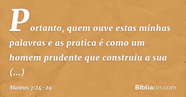 explicação do evangelho de mateus 7 24 29