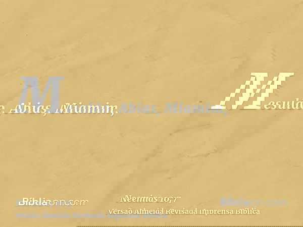 Mesulão, Abias, Miamim,