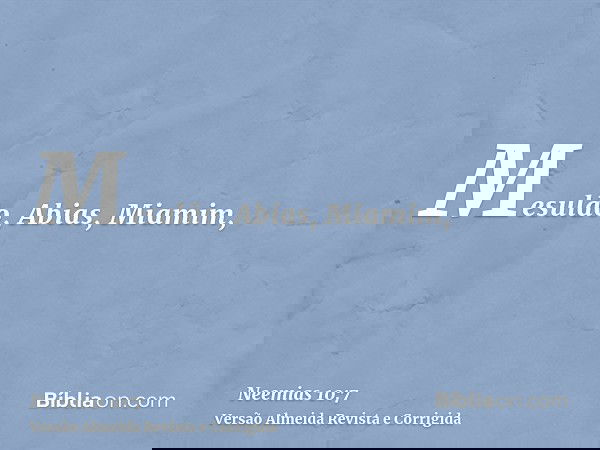 Mesulão, Abias, Miamim,