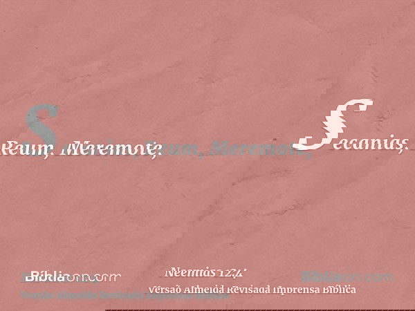 Secanias, Reum, Meremote,