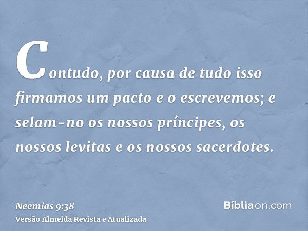 Neemias 9:38 - Bíblia