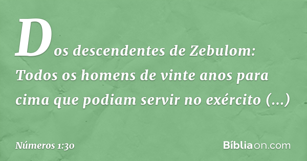 Números 1:30 - Bíblia