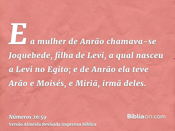 Exemplos de Fé do Antigo Testamento: Joquebede e a Filha Miriã