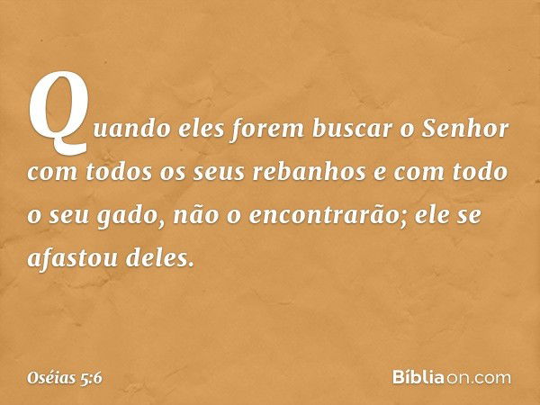 Oséias 5:6 - Bíblia