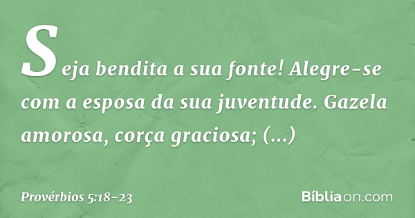 provérbios 5 18 23
