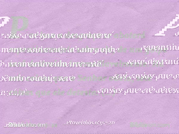 proverbios 6 15-20