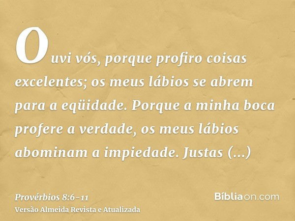 Provérbios 4:6-8 - Bíblia