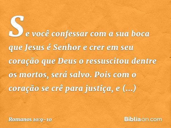 Romanos 10 - Fe Salvadora, PDF, Deus