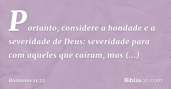explicação romanos 11 22