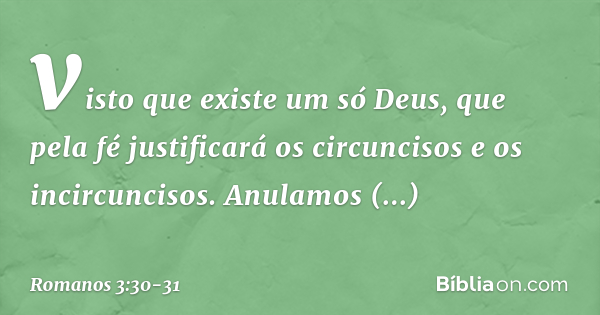 romanos capítulo 3 versículo 30