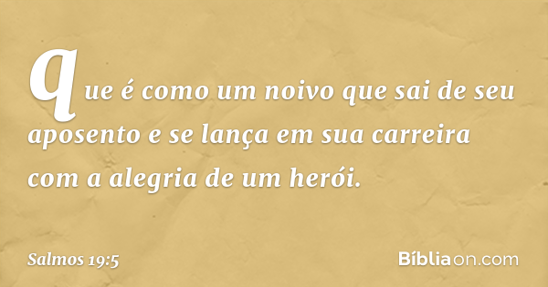 Salmo 19:5 - Bíblia