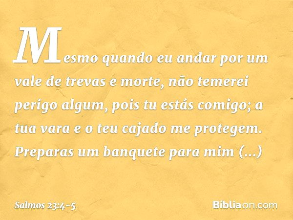 Salmo 23:5 - Bíblia