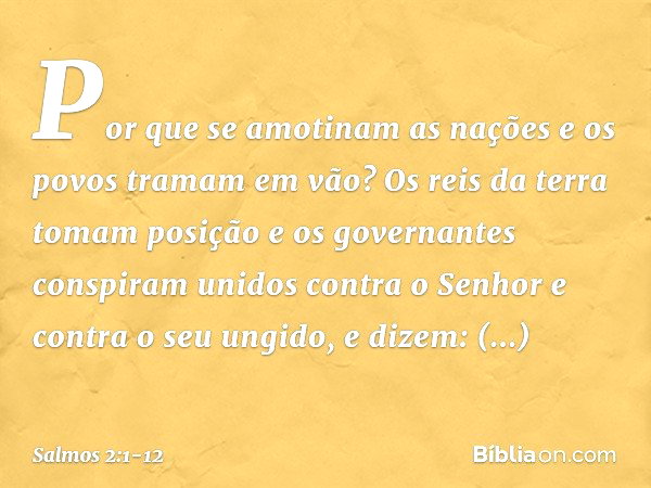 Salmo 2:1-12 - Bíblia