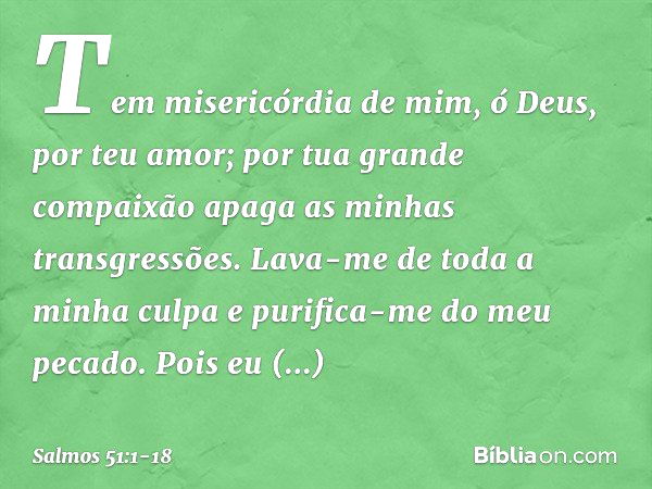 Purifica-me Senhor”