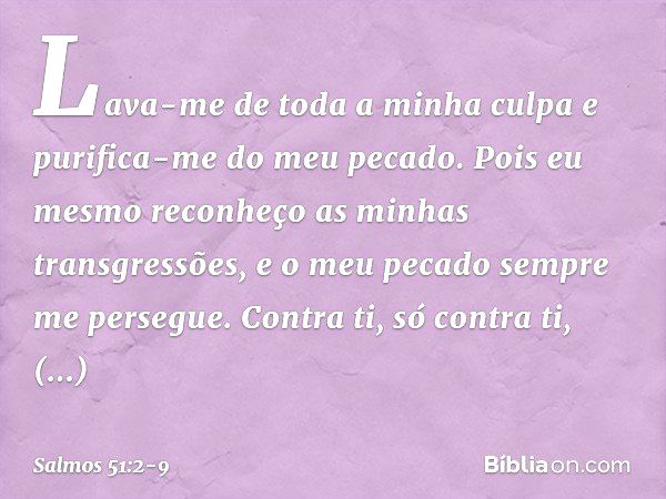 Purifica-me Senhor”