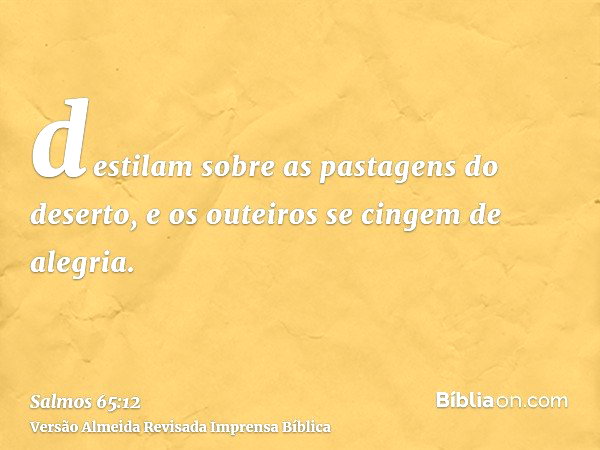 Salmo 65:12 - Bíblia