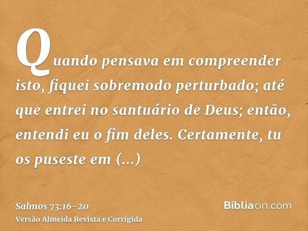 Salmo 73 - Antídoto Contra a Depressão - Segunda Igreja Batista em Goiânia
