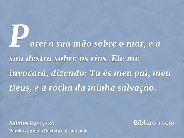 Salmo 89:25-26 - Bíblia