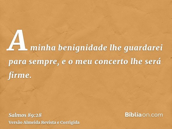 Salmo 89:28 - Bíblia