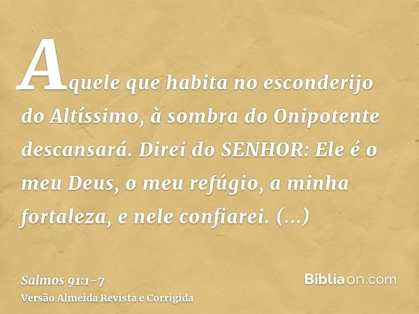 Salmo 91:1-7 - Bíblia