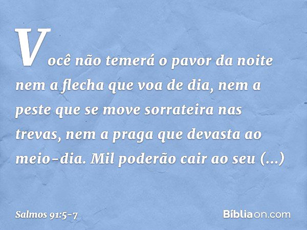 Salmo 91:4-5 - Bíblia