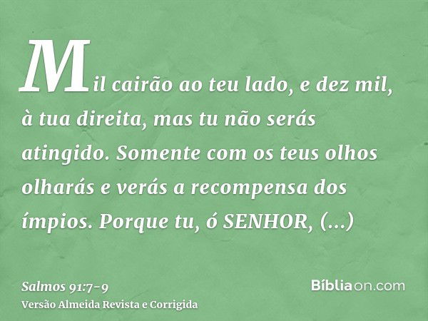 Salmo 91:9 - Bíblia