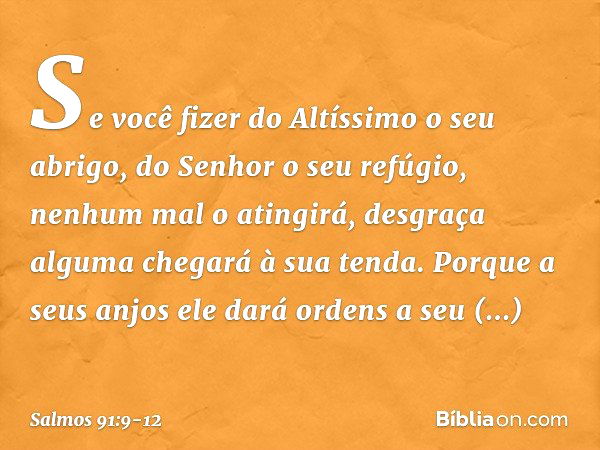 Salmo 91:9 - Bíblia