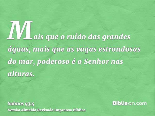 Salmo 93:1-4 - Bíblia