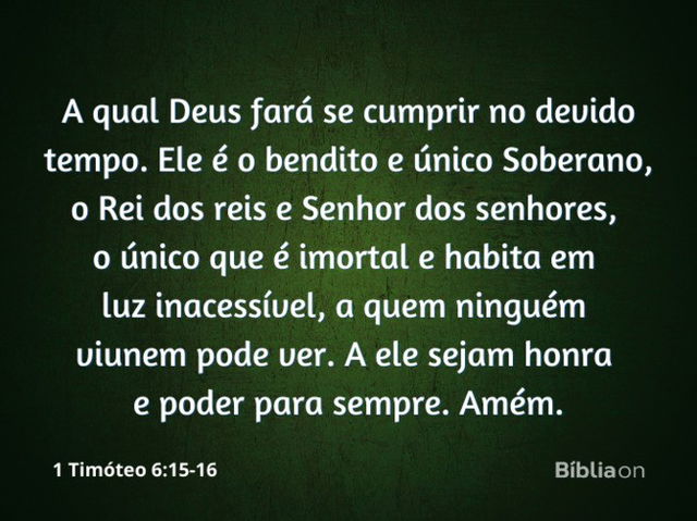 1 Timóteo 6:15-16