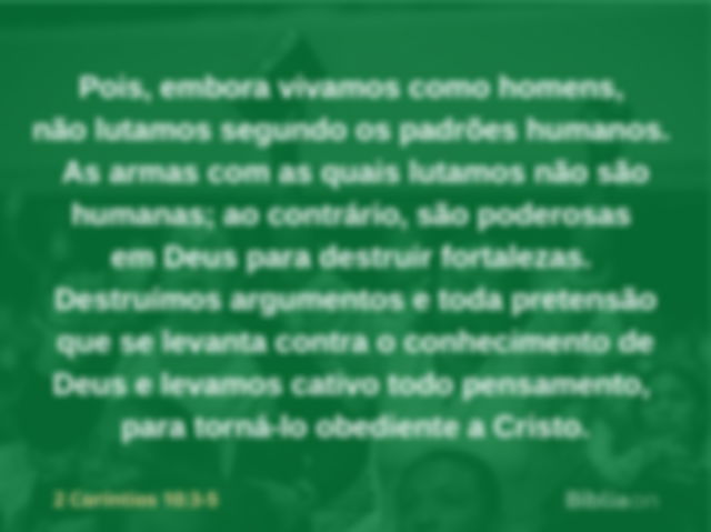 2 Coríntios 10:3-5