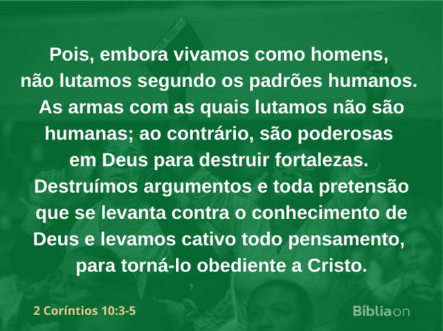 2 Coríntios 10:3-5
