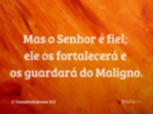 Deus é fiel!