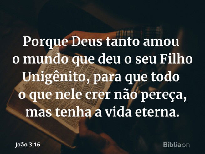 João 3:16 - Fôlego de vida