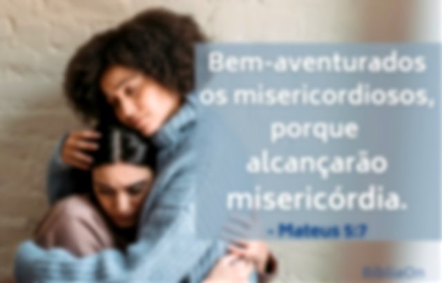 Imagem de abraço de consolo - Bem-aventurados os misericordiosos porque alcançarão misericórdia. Mt. 5:7