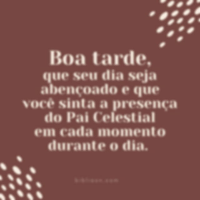 Frase de boa tarde com Deus