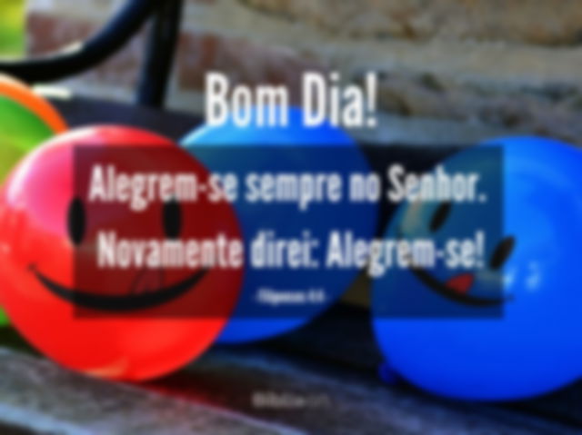 Bom dia com alegria