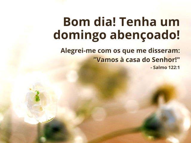 Bom dia de domingo abençoado