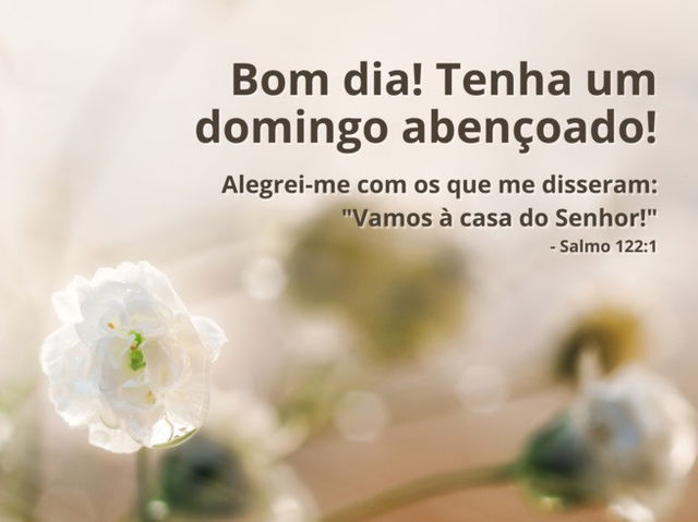 Bom dia de domingo abençoado