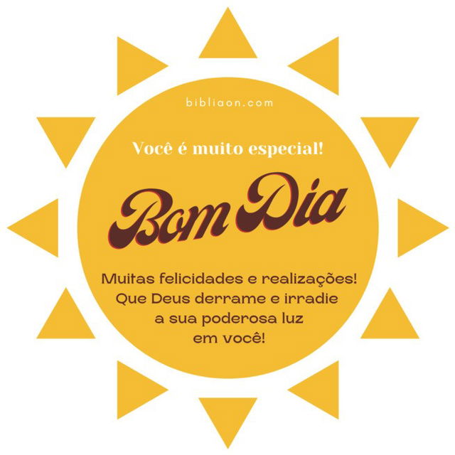 Um bom dia iluminado por Deus
