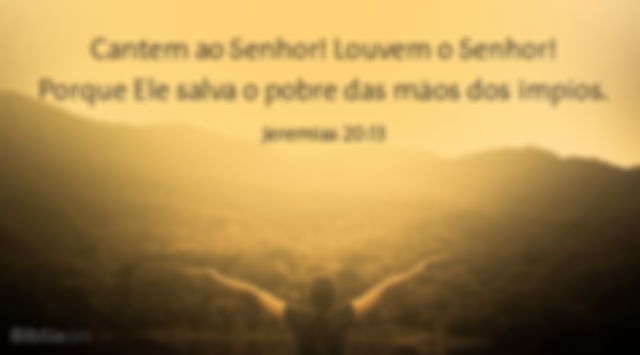 O Senhor sustentou Jeremias