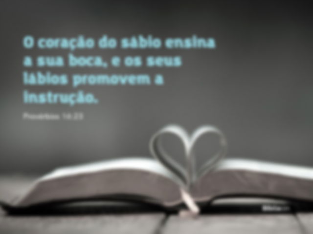 O coração do sábio ensina a sua boca, e os seus lábios promovem a instrução.
