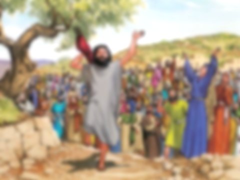 Jesus cura o paralítico - o homem curado sai glorificando a Deus