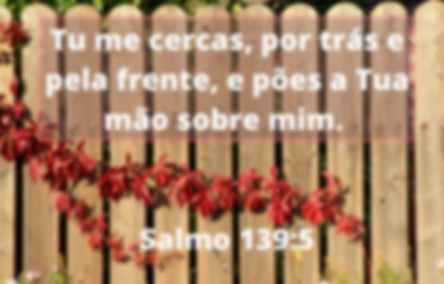 Deus nos cerca com seu amor - Salmos 139:5